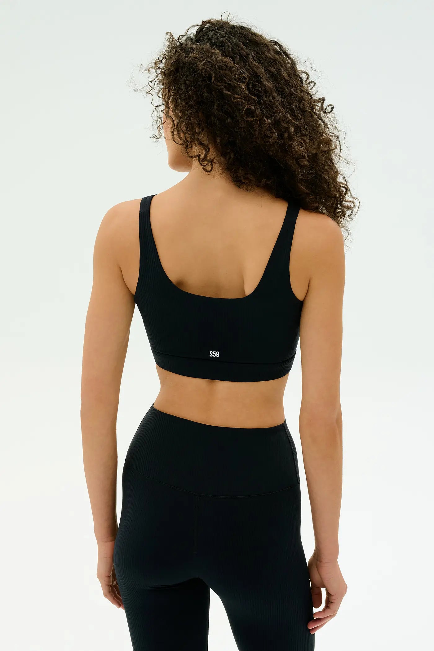 AIRWEIGHT RIB BRA black