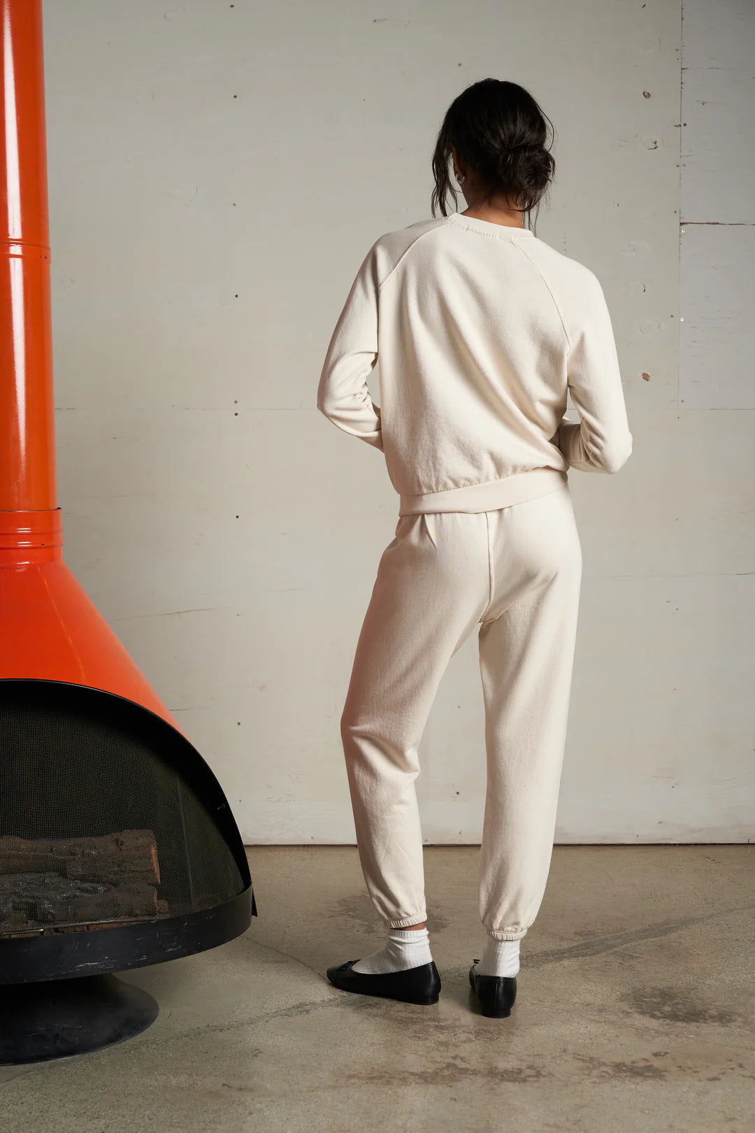 ALEXI FRENCH TERRY RAGLAN CREW sugar