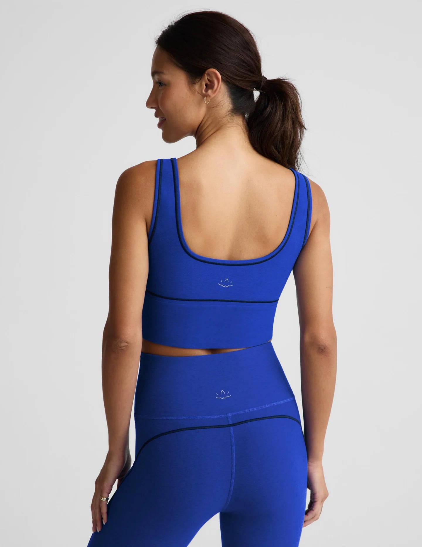SPADEDYE DYNAMIC CROP TANK ultra blue heather