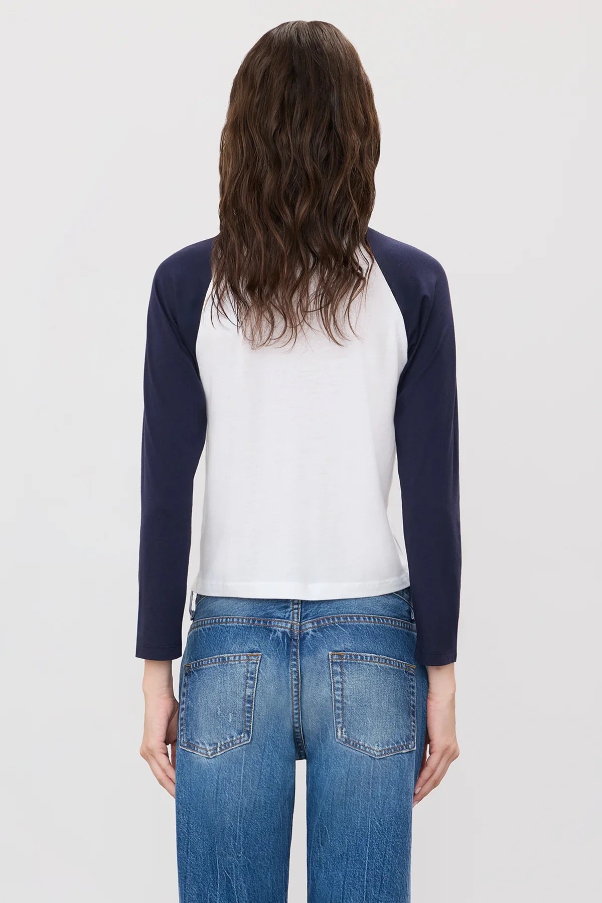 BASEBALL TEE ivory & midnight