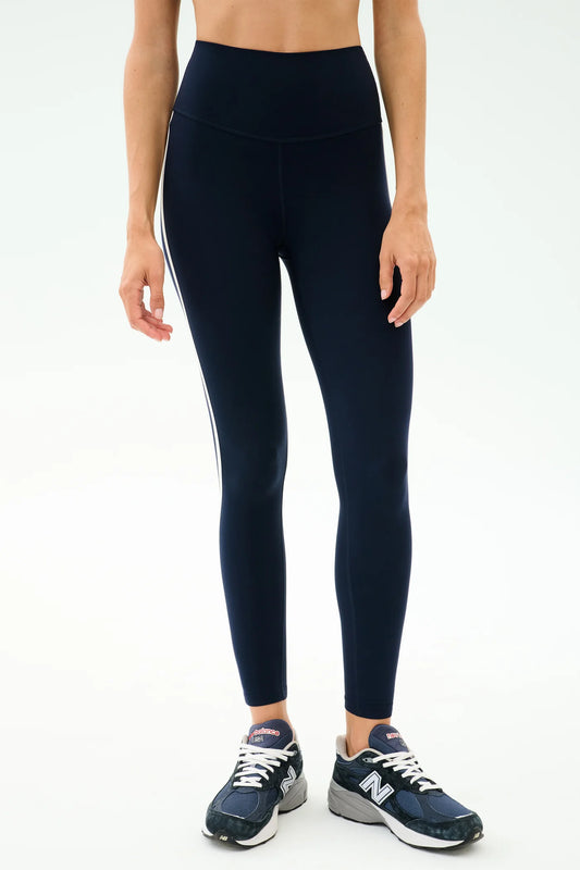 AMBER AIRWEIGHT HIGH WAIST 7/8 indigo & white