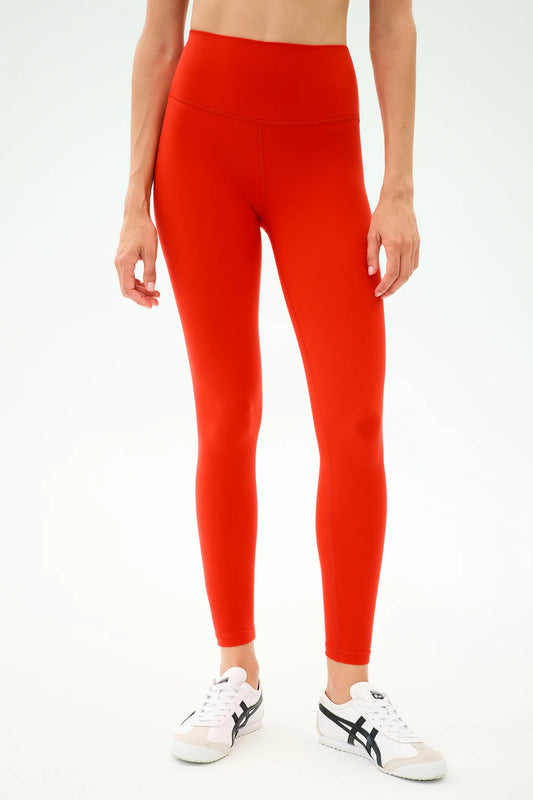 SPRINT HIGH WAIST RIGOR 7/8 lotus red