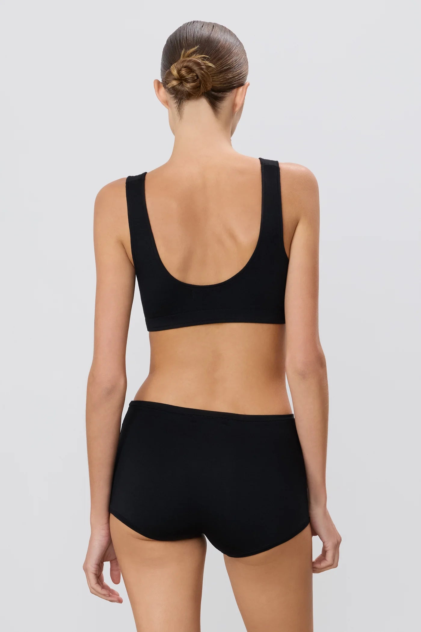 HIGH WAISTED BOY SHORT black