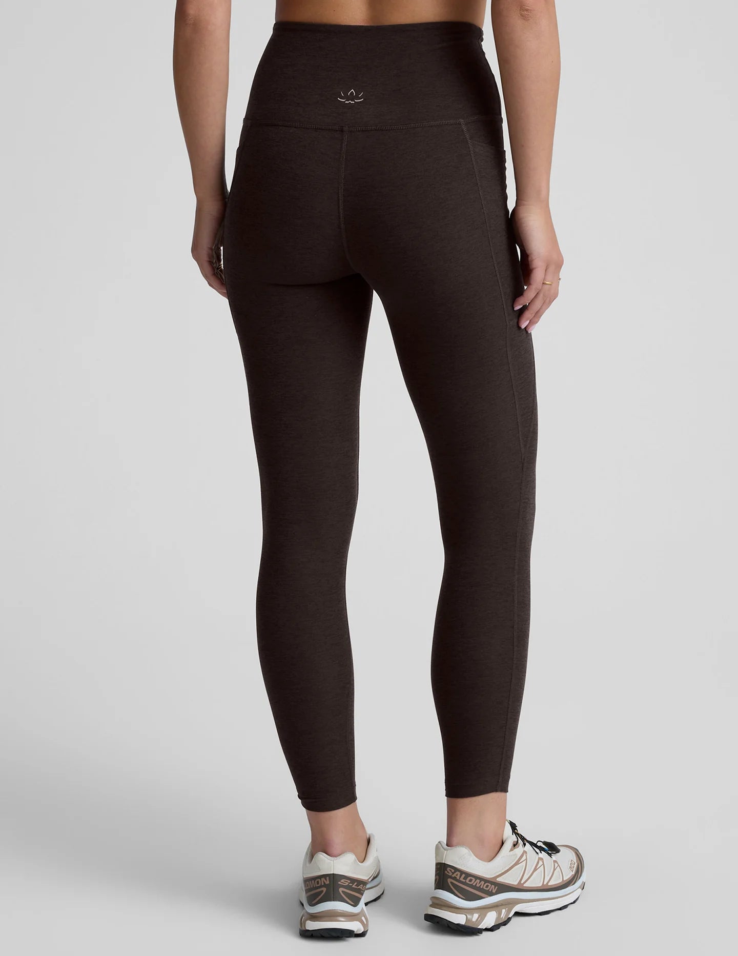 SPACEDYE OUT OF POCKET HIGH WASTED LEGGING dark chocolate heather