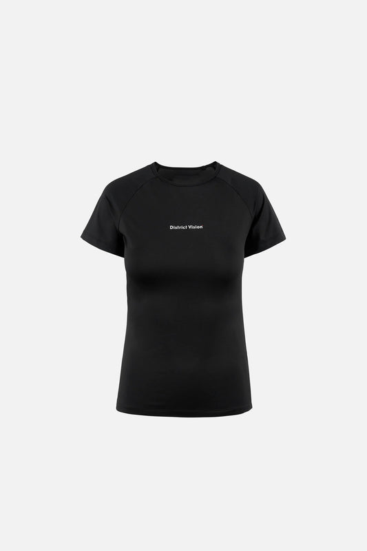 ALOE SHORTSLEEVE FITTED TEE black