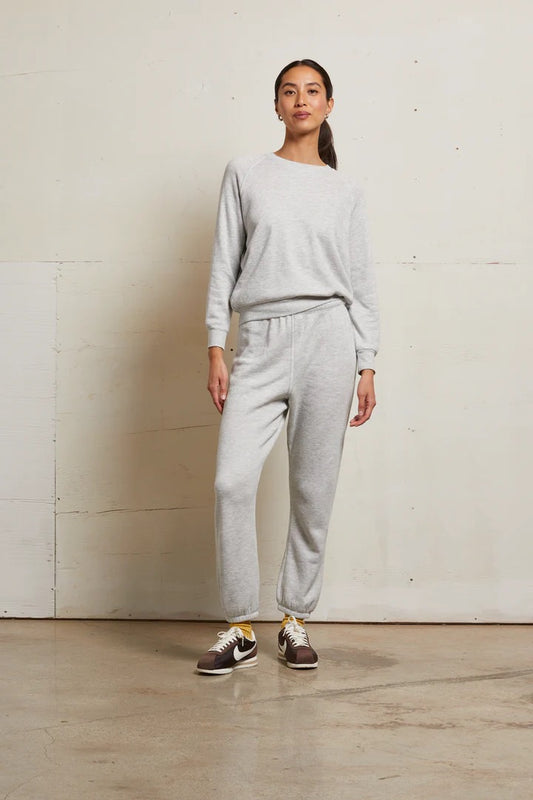 STEVIE FLEECE EASY SWEATPANT ash