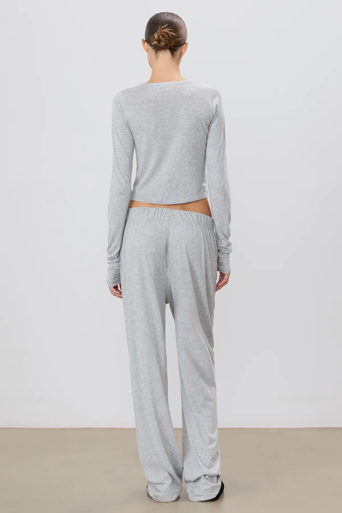 LOUNGE PANT COTTON MODAL heather grey