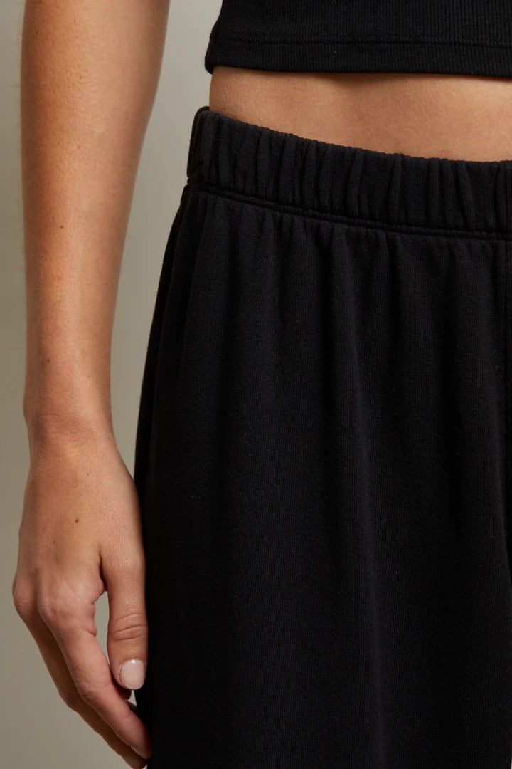NORA FRENCH TERRY PULL ON PANT true black