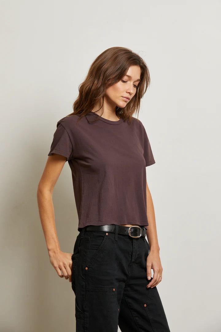 HARLEY COTTON BOXY SS TEE cocoa