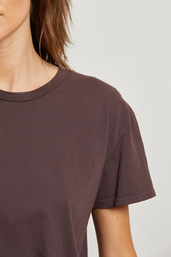 HARLEY COTTON BOXY SS TEE cocoa