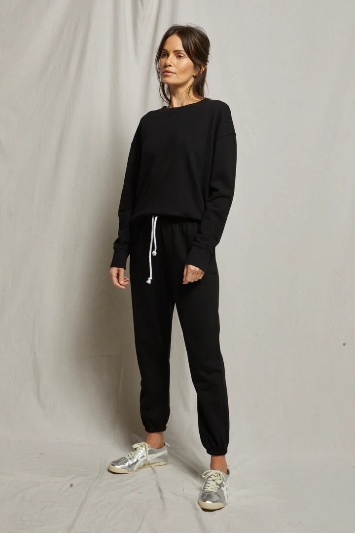 TYLER FRENCH TERRY PULLOVER SWEATSHIRT true black