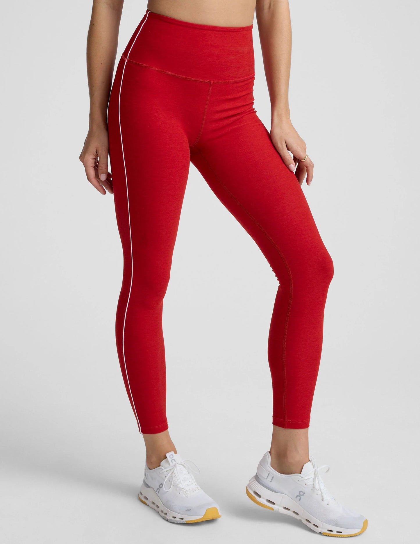 SPACEDYE READY MIDI LEGGING holly red heather