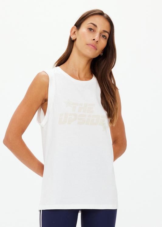 STARDUST JEET TANK TOP white