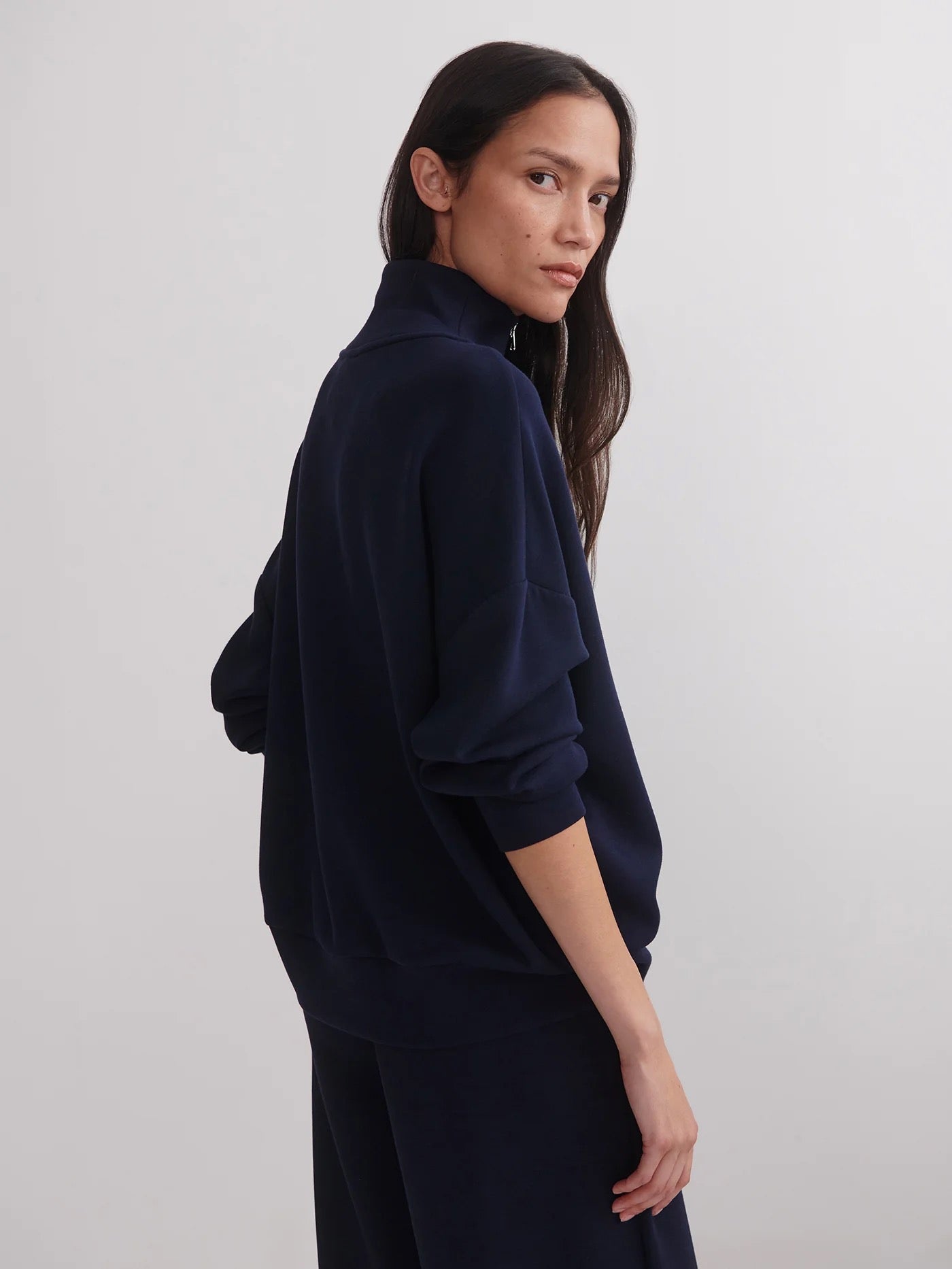 HAWLEY HALF ZIP SWEAT navy