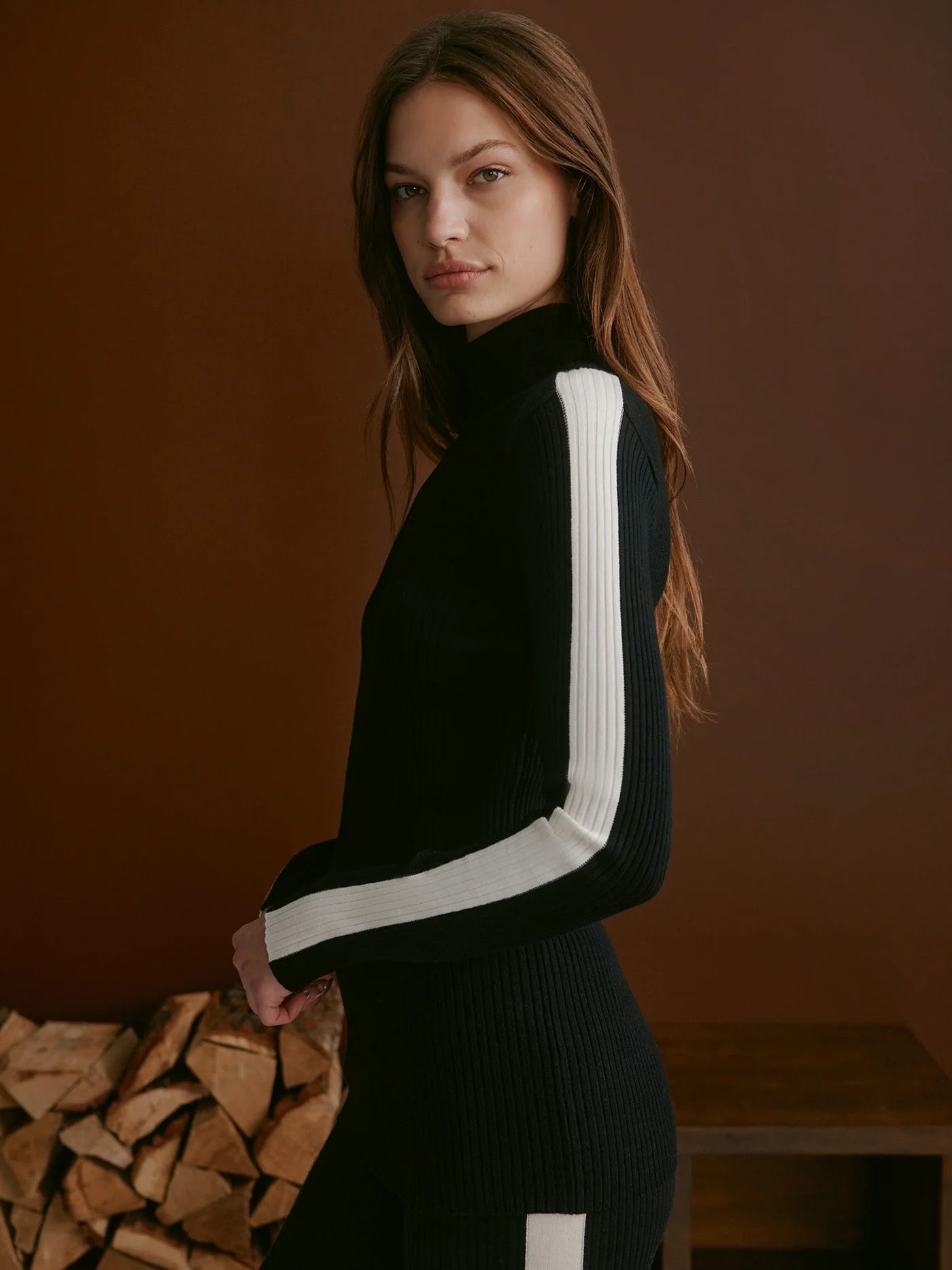 LEOPOLD ROLL NECK KNIT black