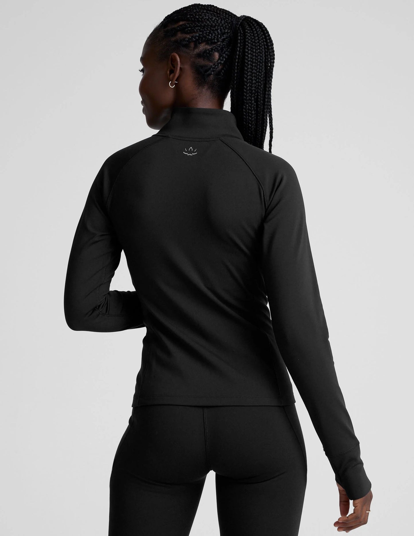 PACER FLEECE 1/4 ZIP PULLOVER black