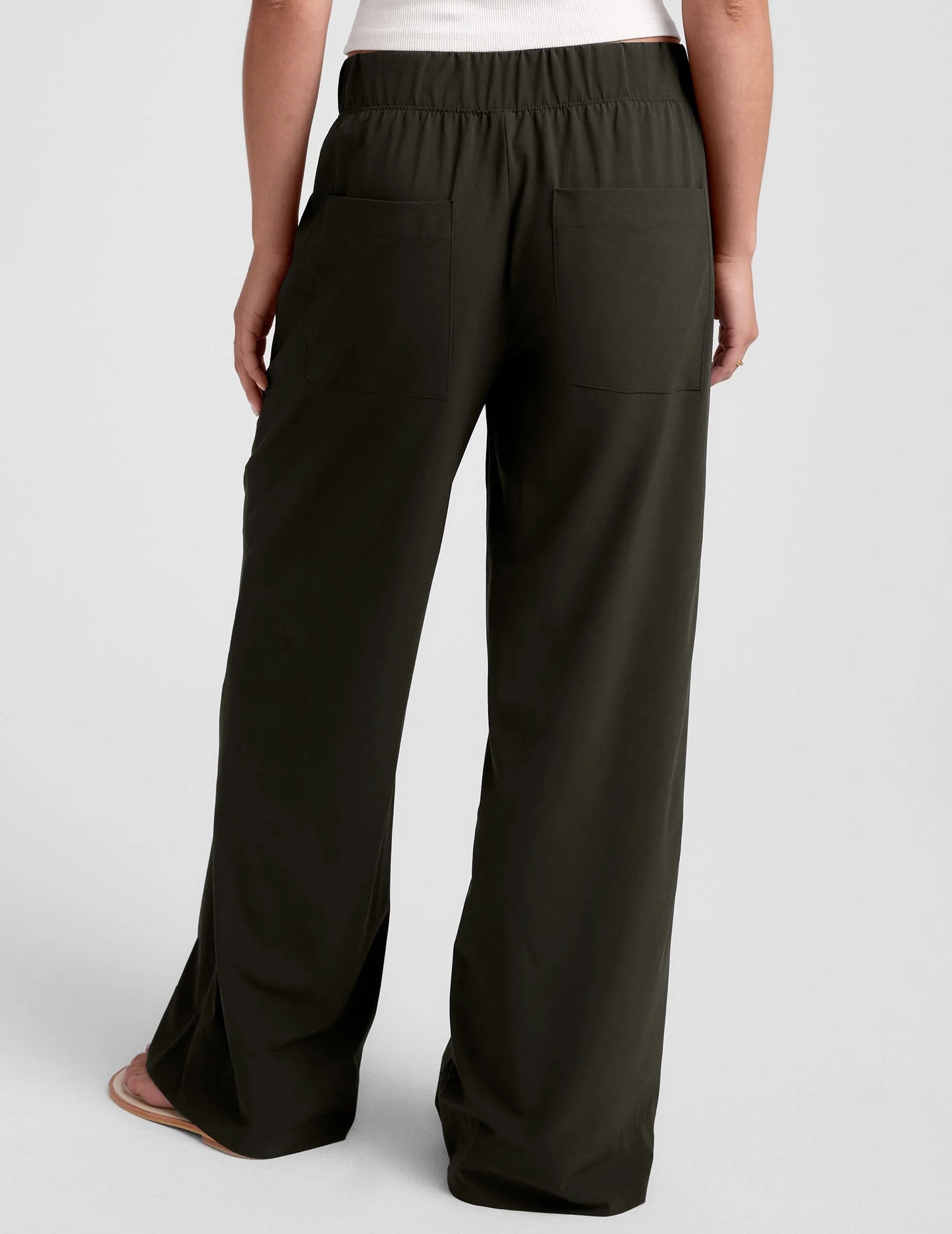 EASY WIDE LEG PANT OLIVE INK