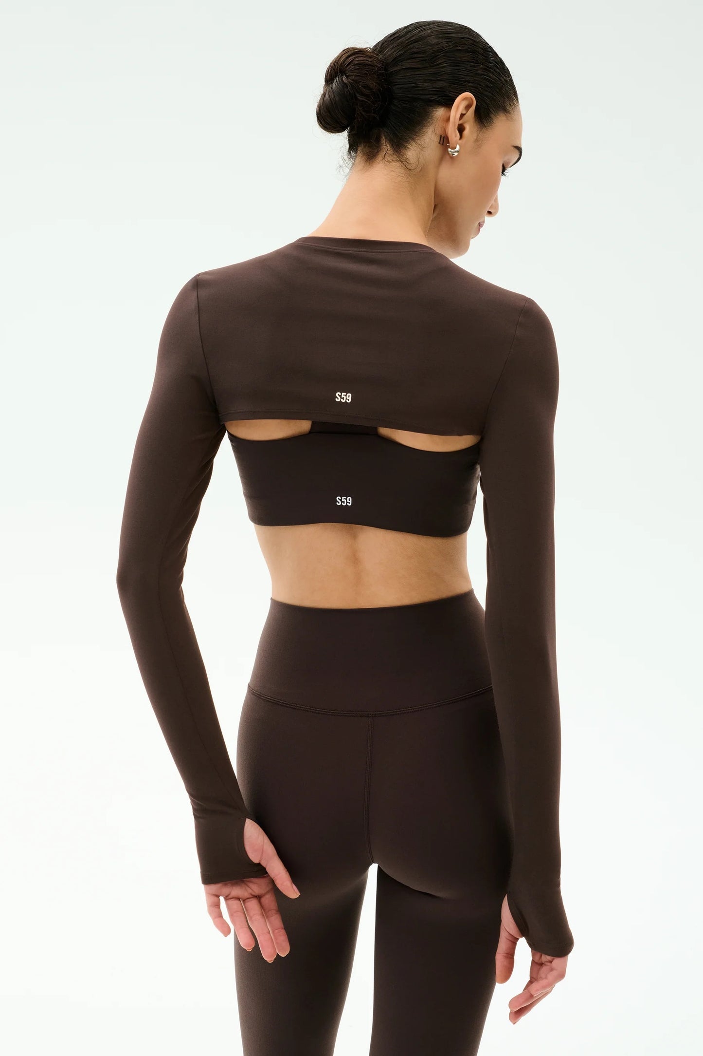 AMELIA AIRWEIGHT LITE SHRUG dark chocolate