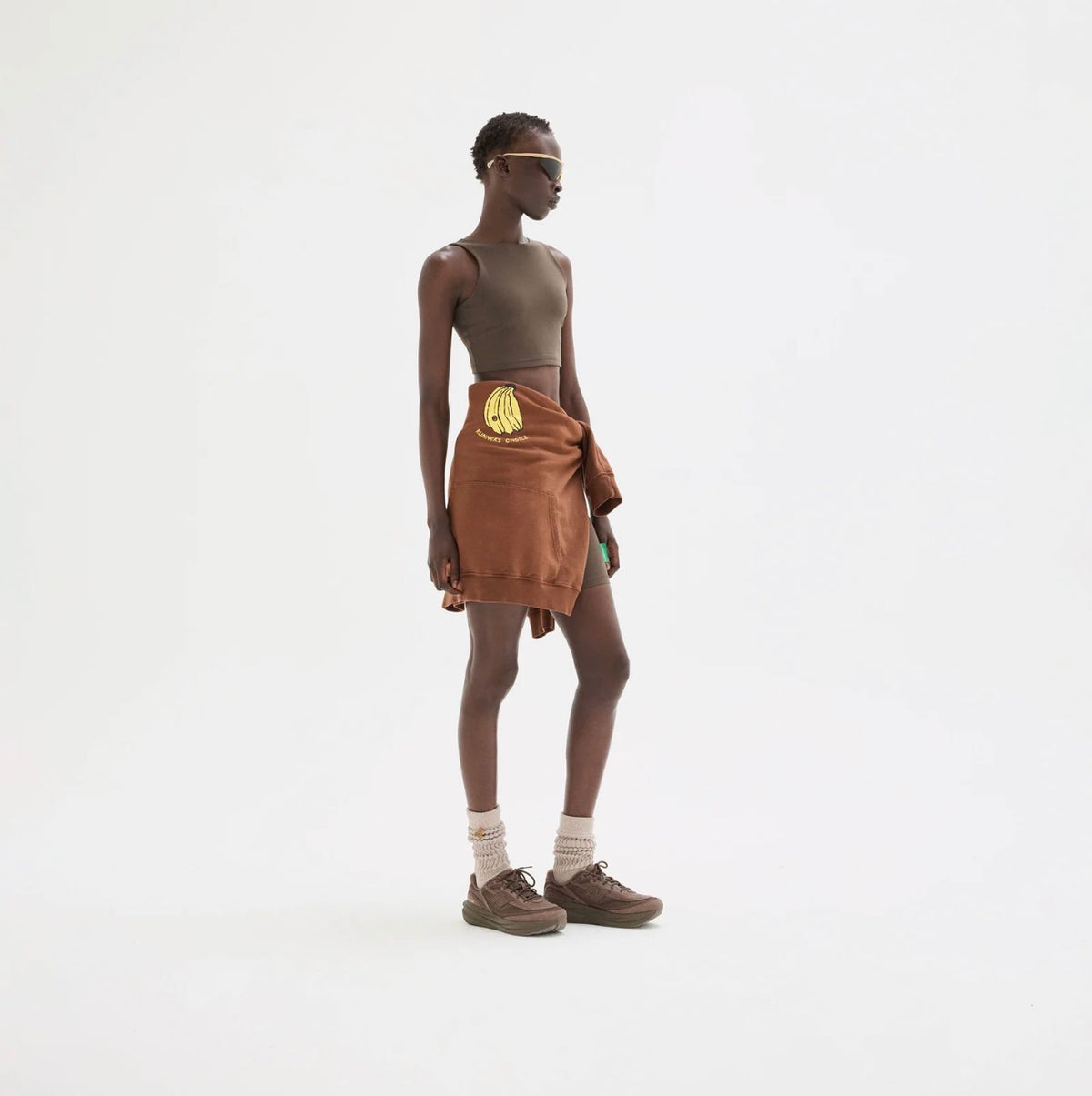 HIGH NECK INTERLOCK BRA earth