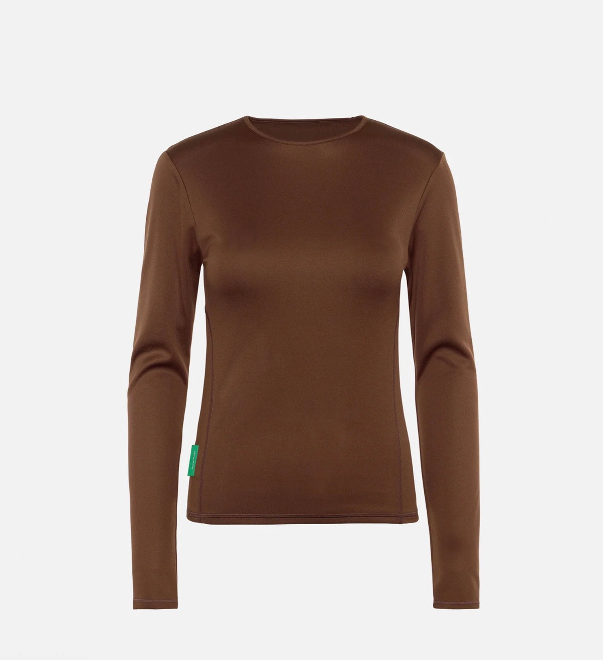 PANELED LONG SLEEVE T-SHIRT espresso