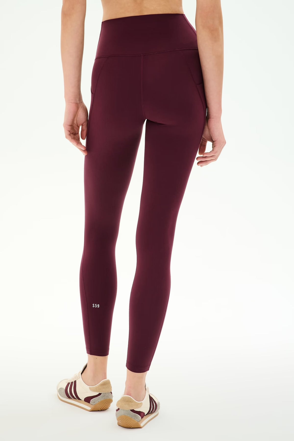HIGH WAISTED 7/8 LEGGING dark cherry