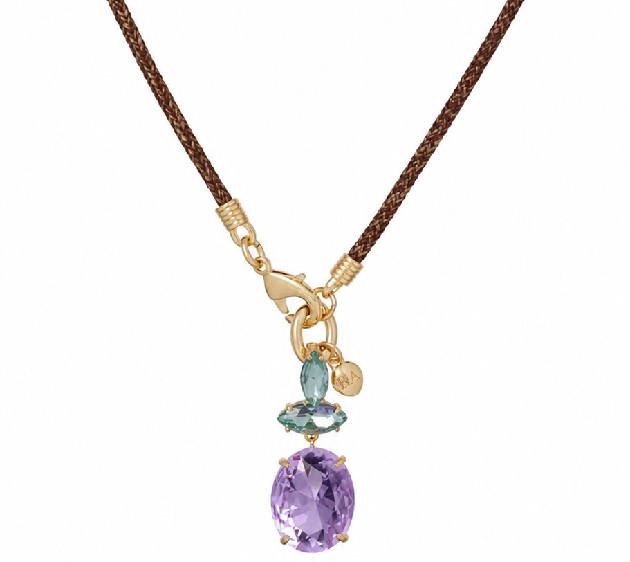 CRYSTAL GRANITA PETIT CORD NECKLACE