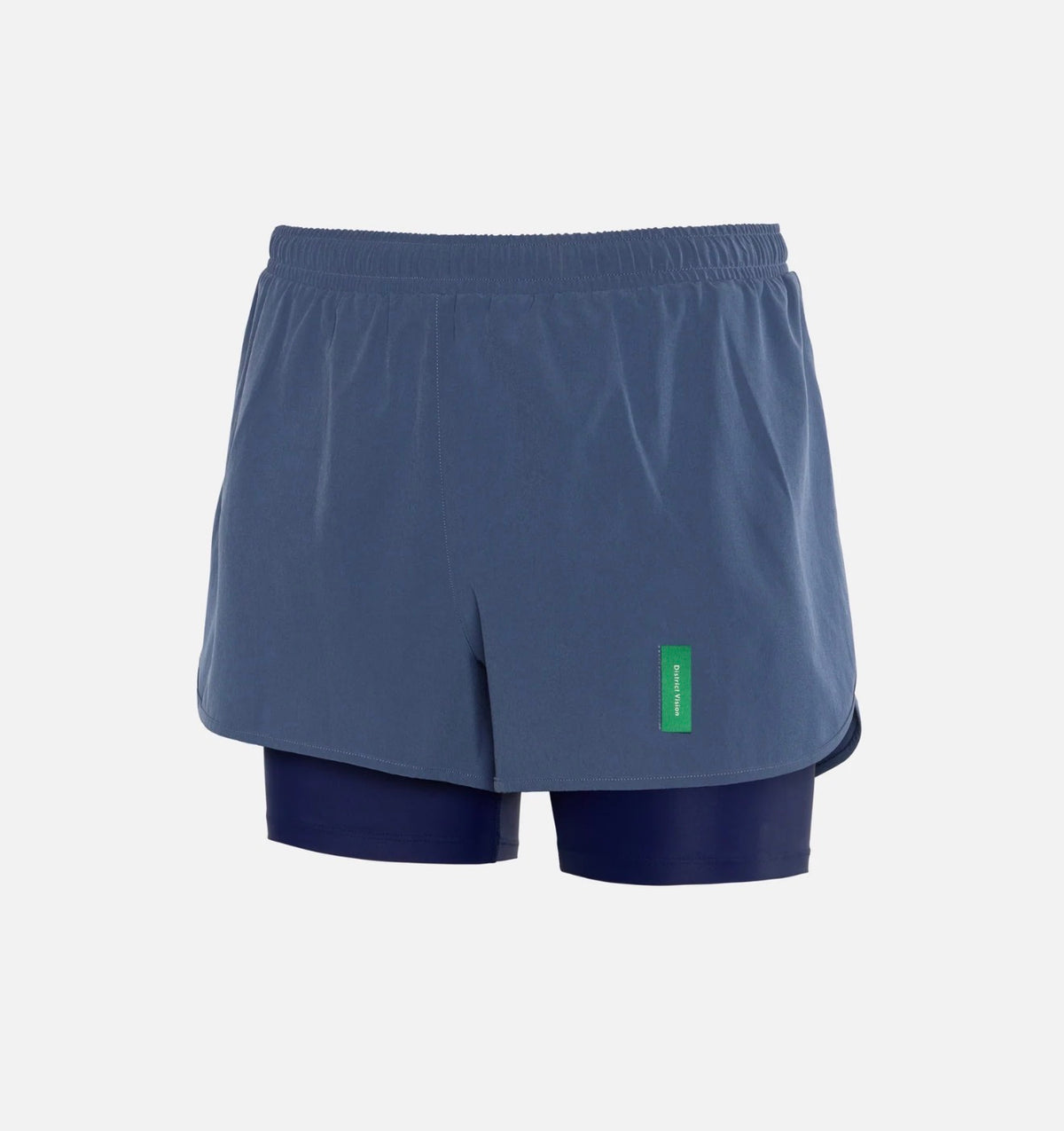 2-in-1 TRAIL SHORTS slate blue & indigo