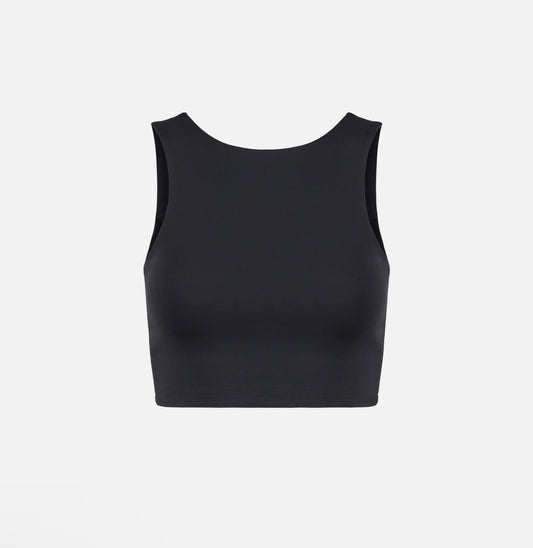 HIGH NECK INTERLOCK BRA black