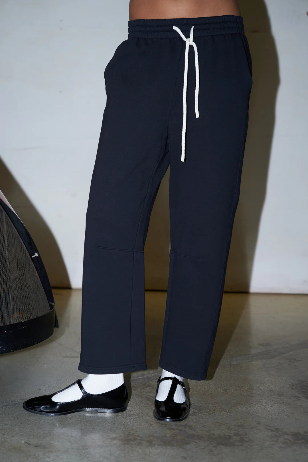 FALLON FLEECE BARREL SWEATPANT true black