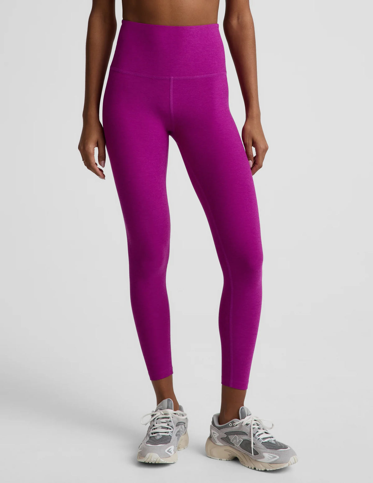 SPACEDYE CAUGHT IN THE MIDI LEGGING berry bliss heather