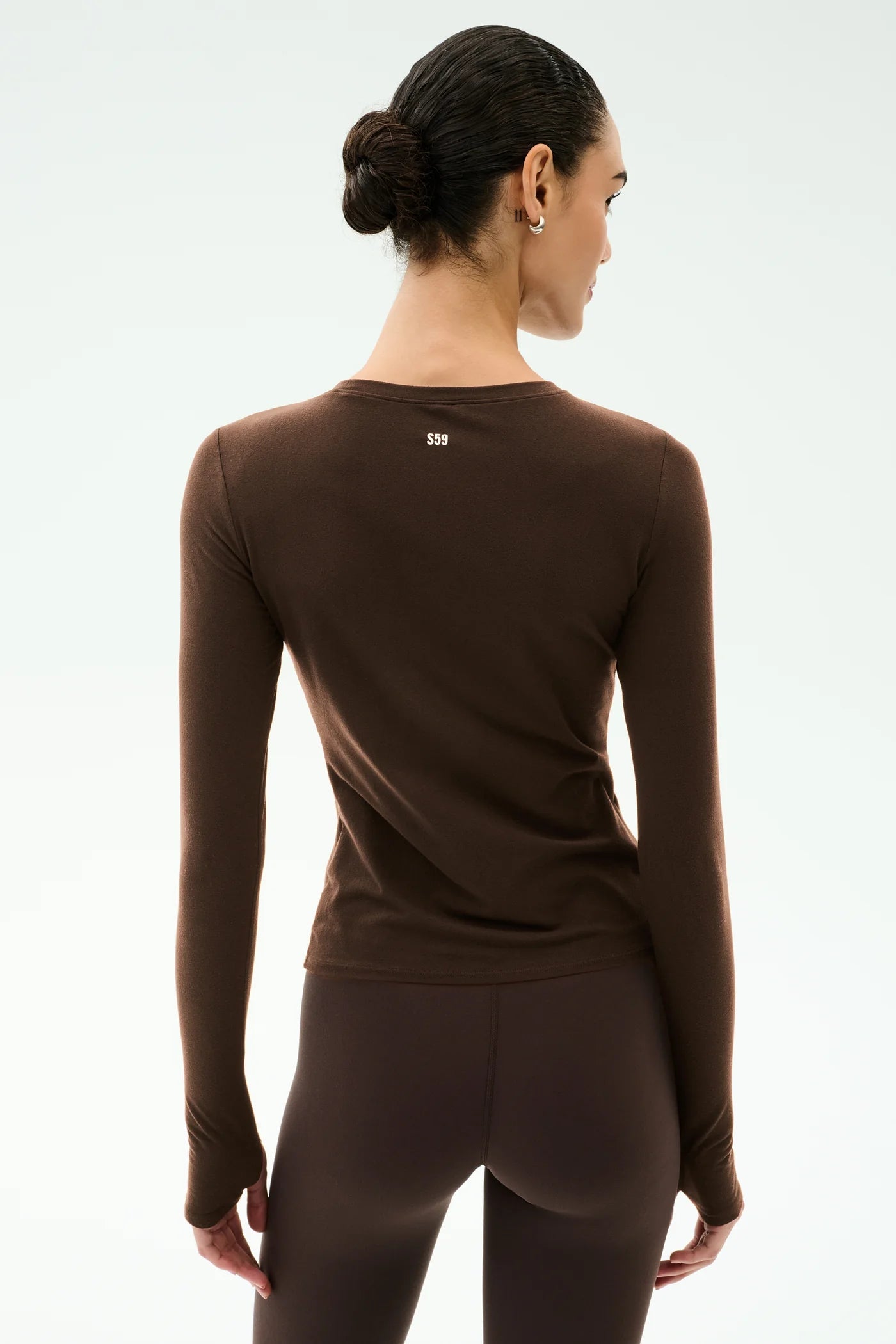AIRWEIGHT LITE LONG SLEEVE WAIST LENGTH dark chocolate