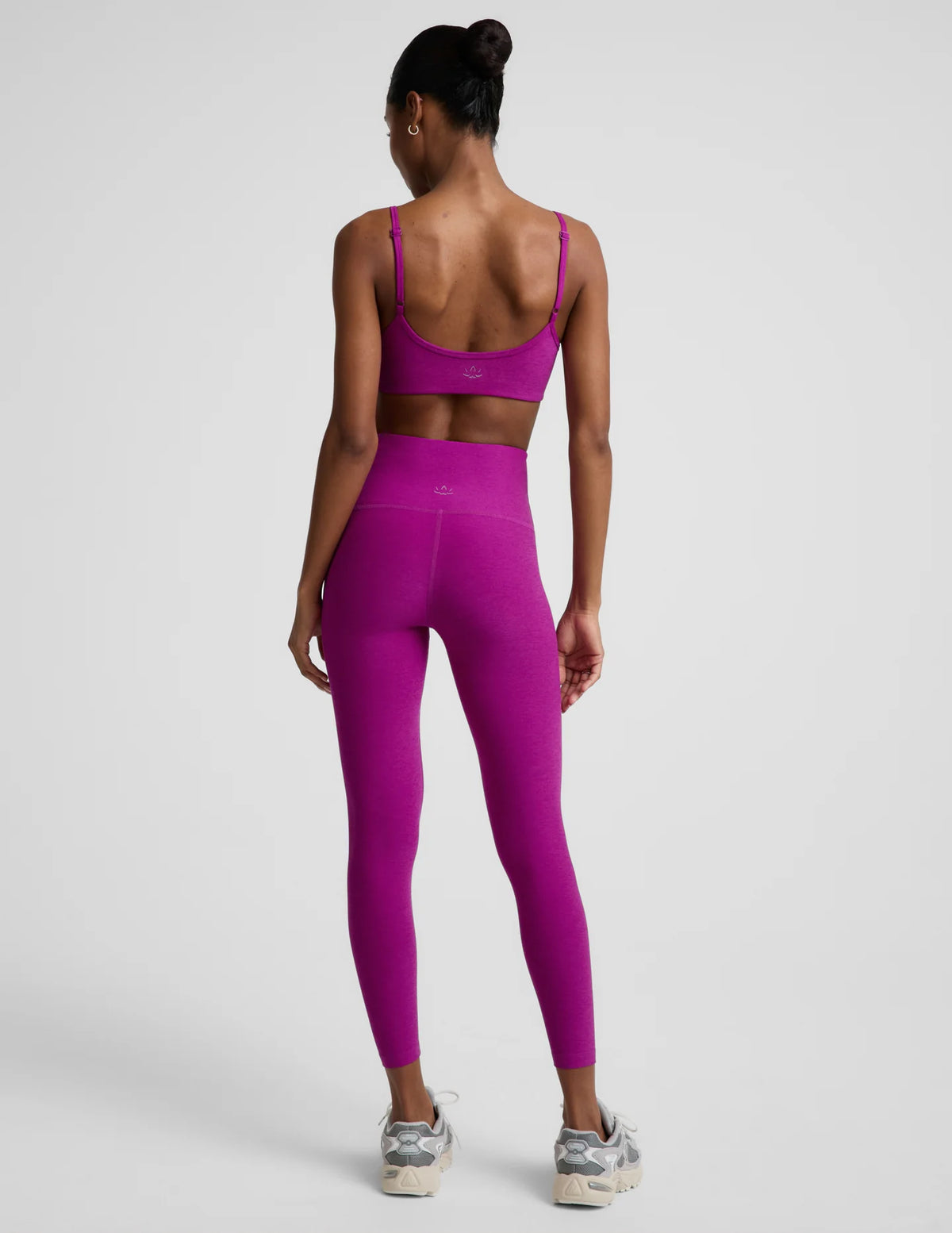 SPACEDYE CAUGHT IN THE MIDI LEGGING berry bliss heather