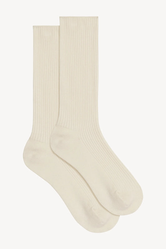 CLASSIC RIBBED SOCKS cream