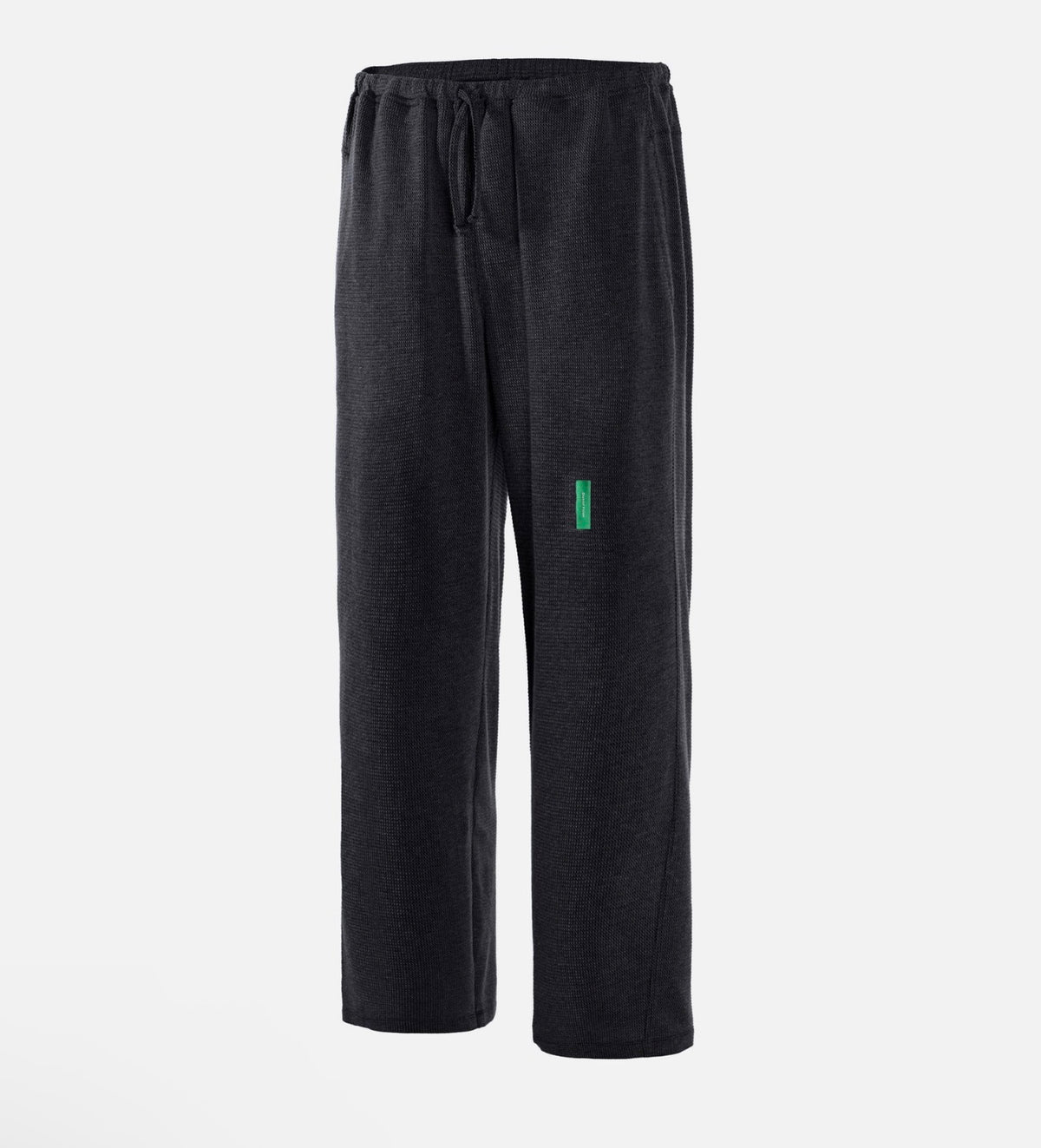 WAFFLE PANTS black