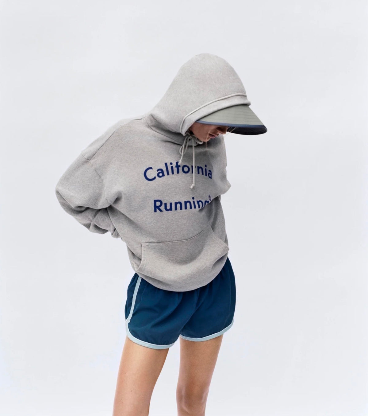 CALIFORNIA COTTON HOODIE heather gray