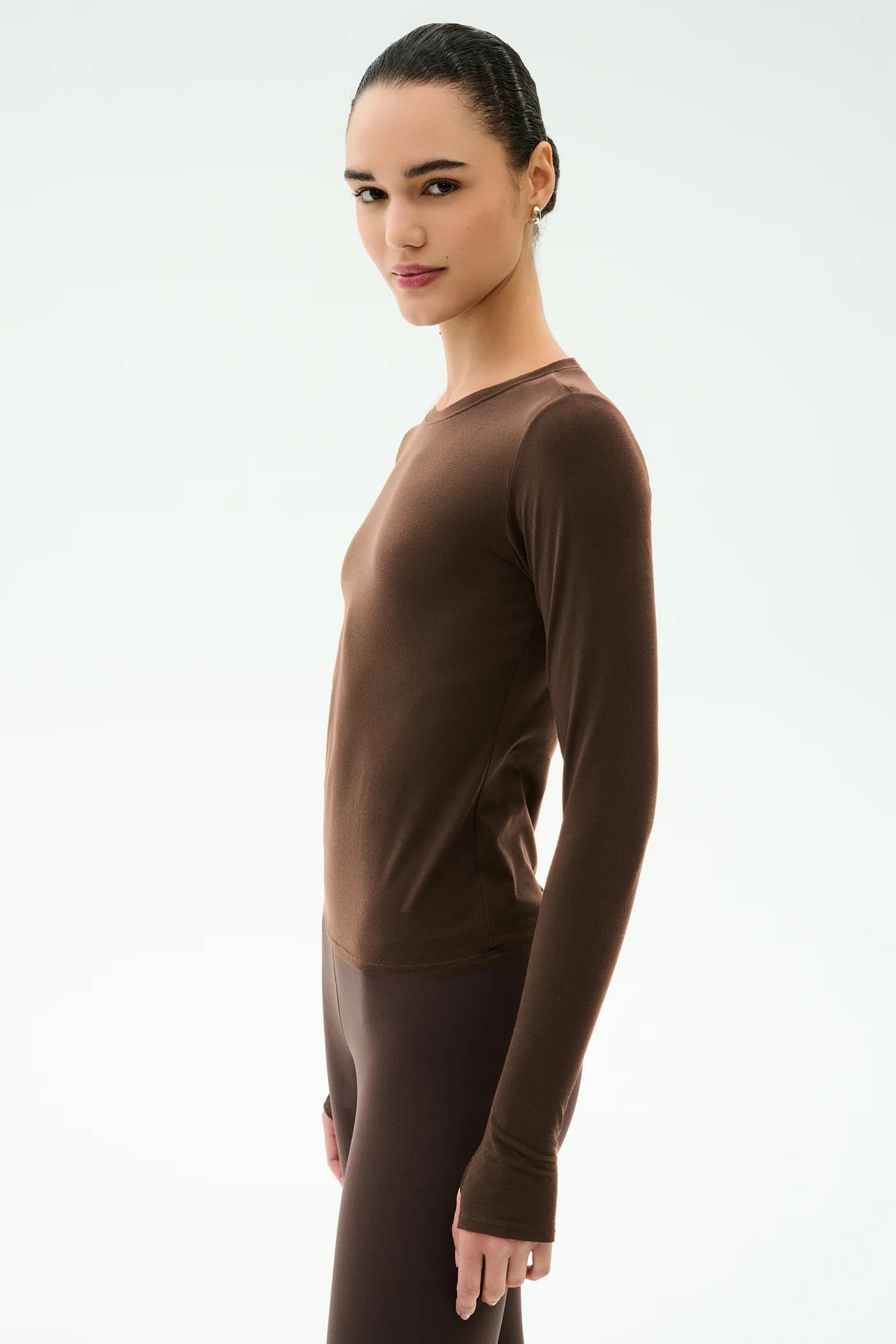 AIRWEIGHT LITE LONG SLEEVE WAIST LENGTH dark chocolate