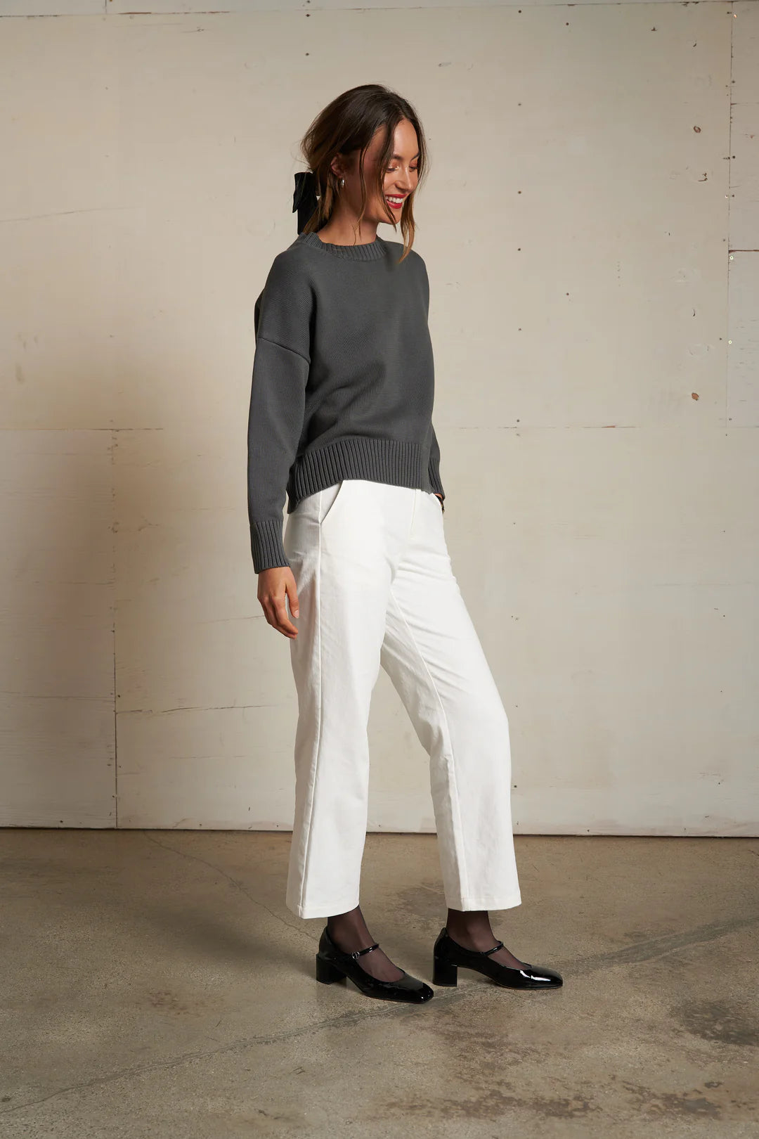 JANET SWEATER charcoal