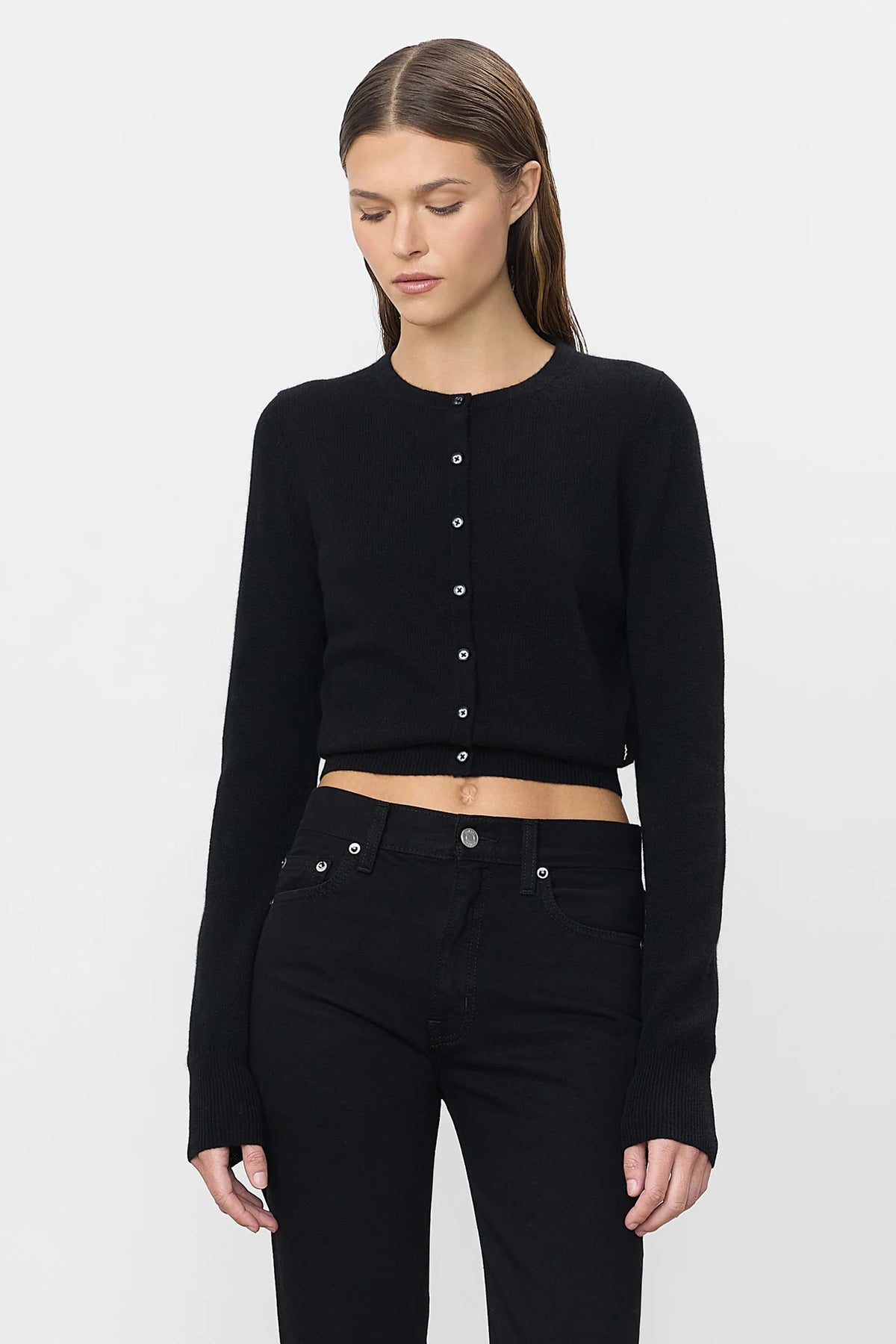 REESE CASHMERE SWEATER black