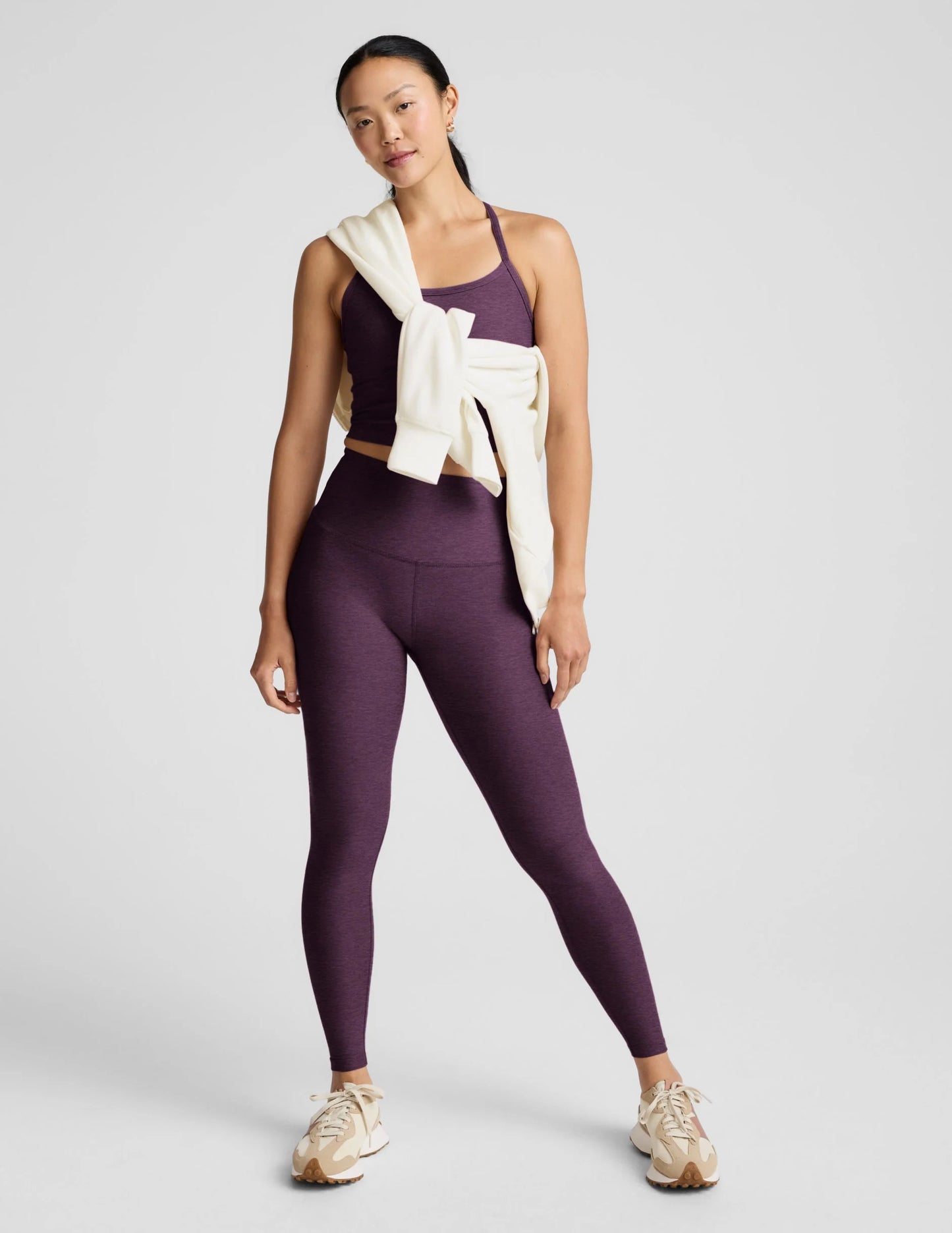SPACEDYE CAUGHT IN THE MIDI LEGGING brilliant blackberry