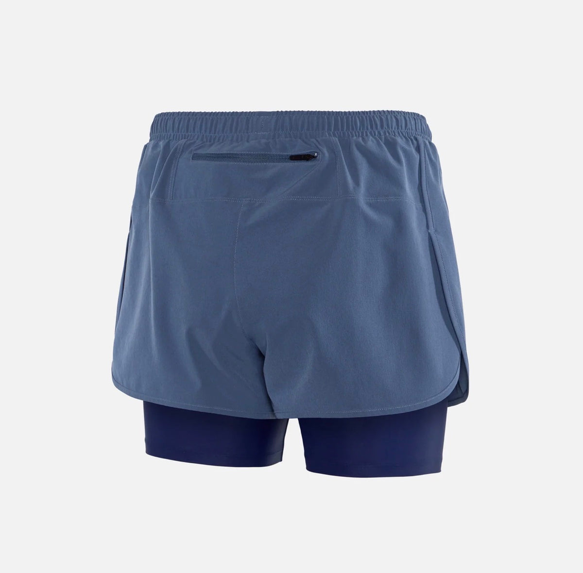 2-in-1 TRAIL SHORTS slate blue & indigo