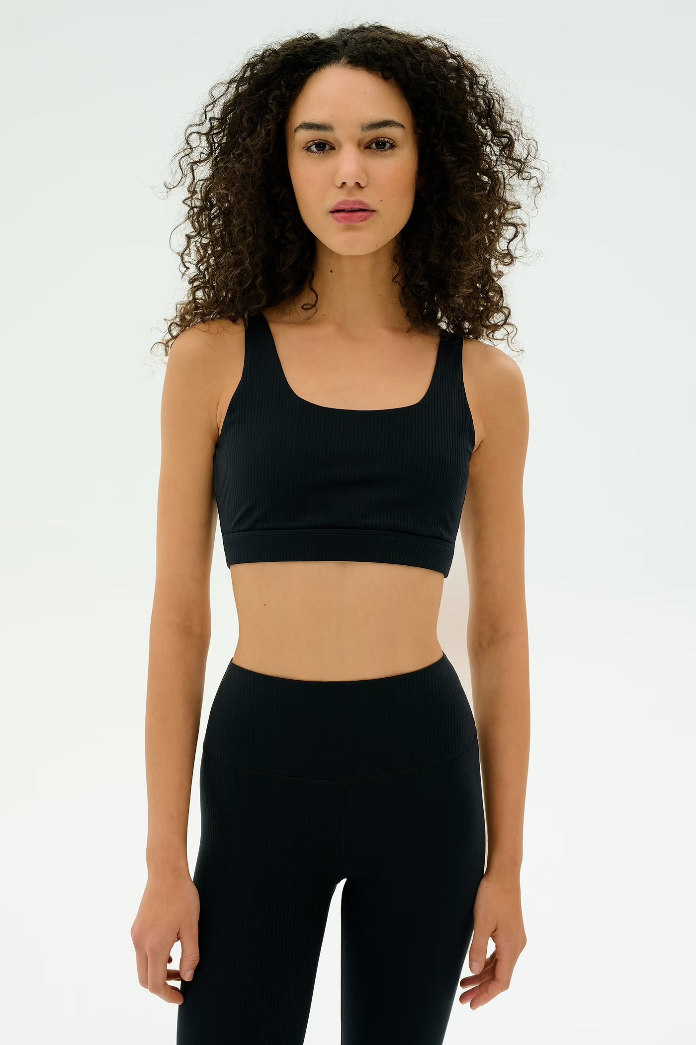 AIRWEIGHT RIB BRA black