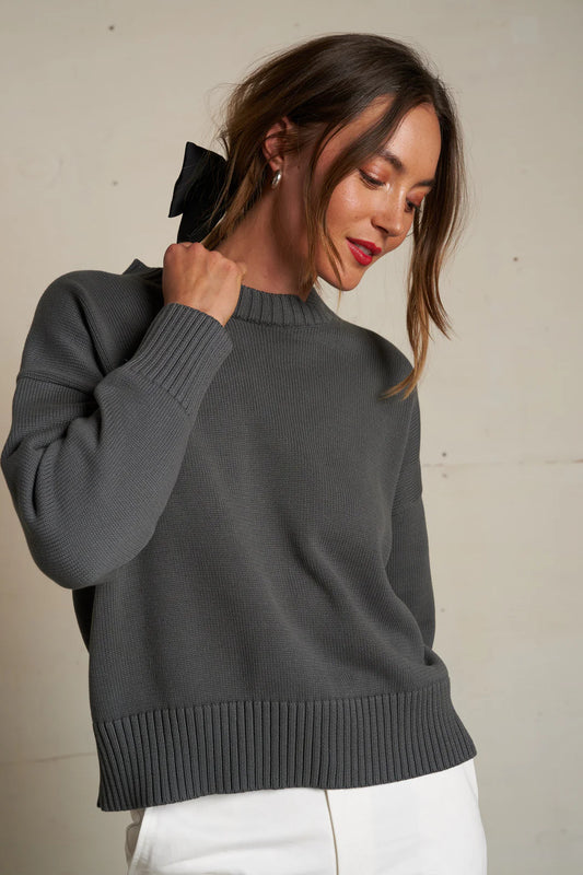JANET SWEATER charcoal