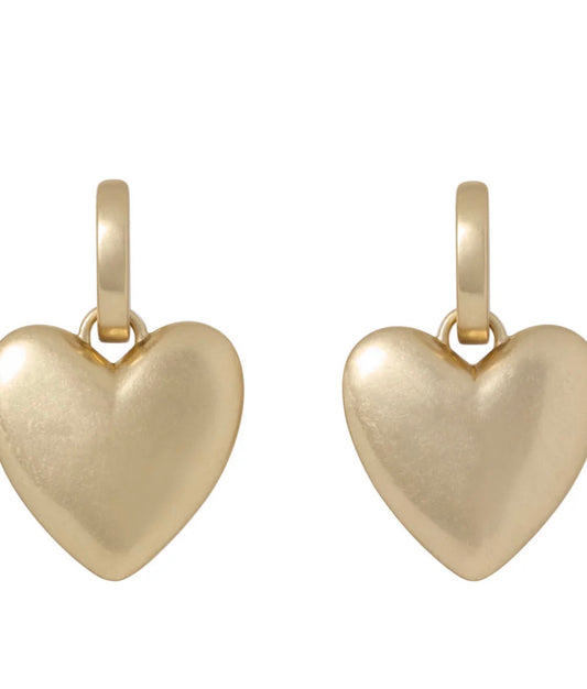 HEART TOKEN EARRINGS gold