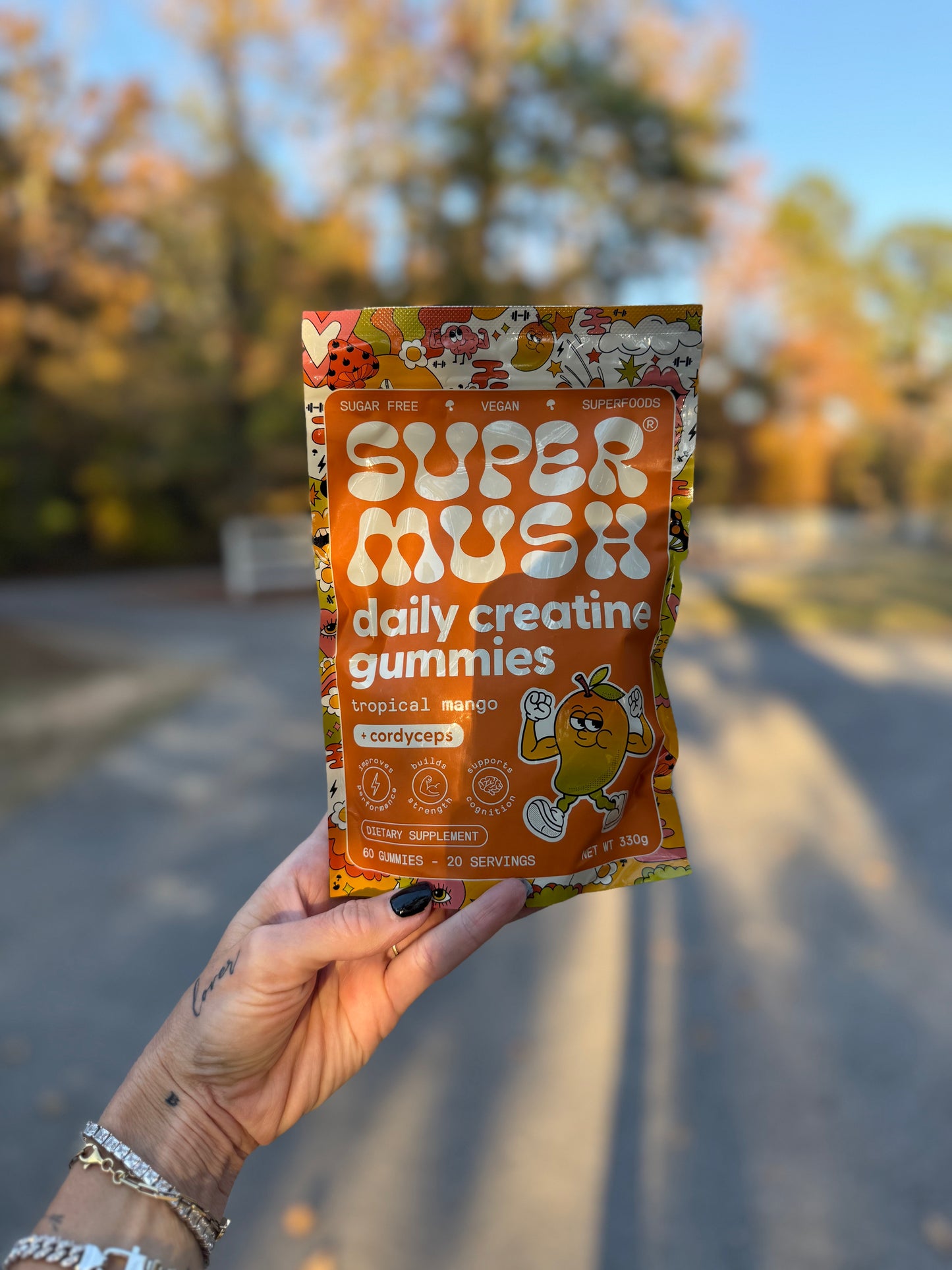 SUPER MUSH daily creatine gummies
