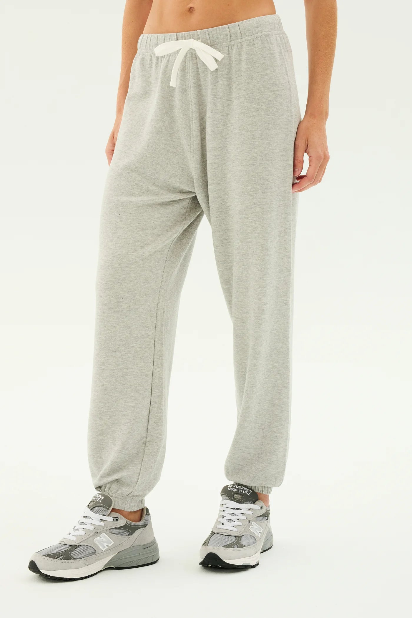 ANDIE OVERSIZED FLEECE SWEATPANT heather grey