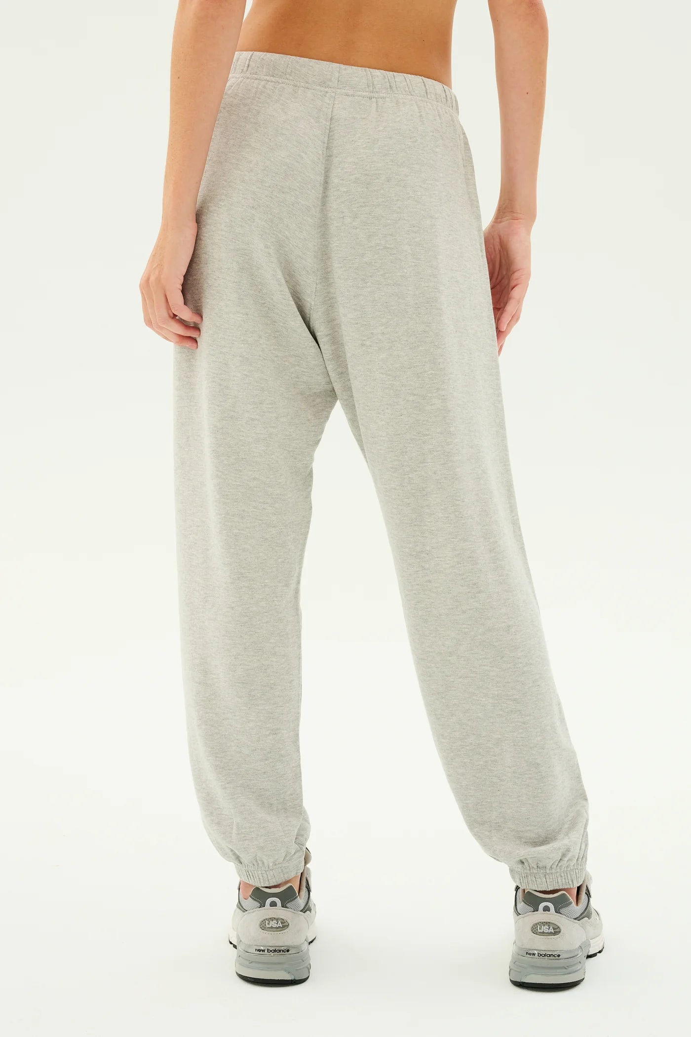 ANDIE OVERSIZED FLEECE SWEATPANT heather grey