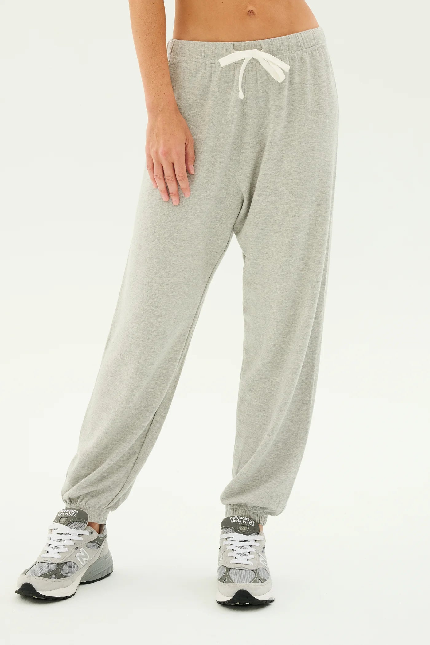 ANDIE OVERSIZED FLEECE SWEATPANT heather grey