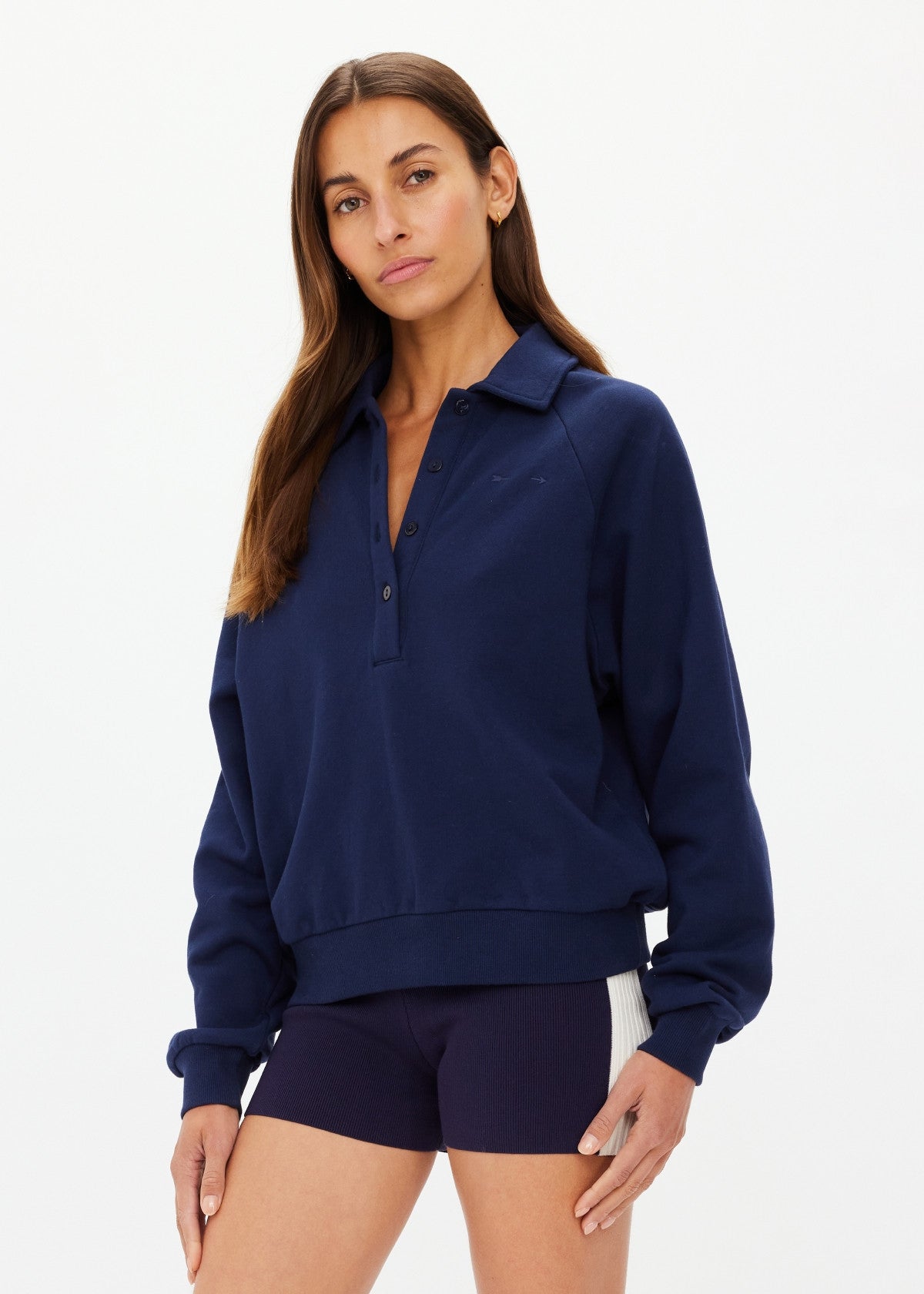 COLLARED ELLE POLO navy