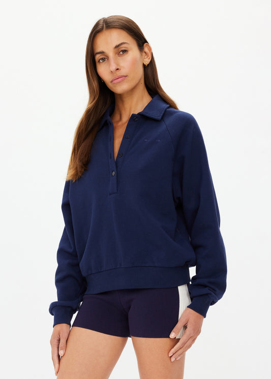 COLLARED ELLE POLO navy