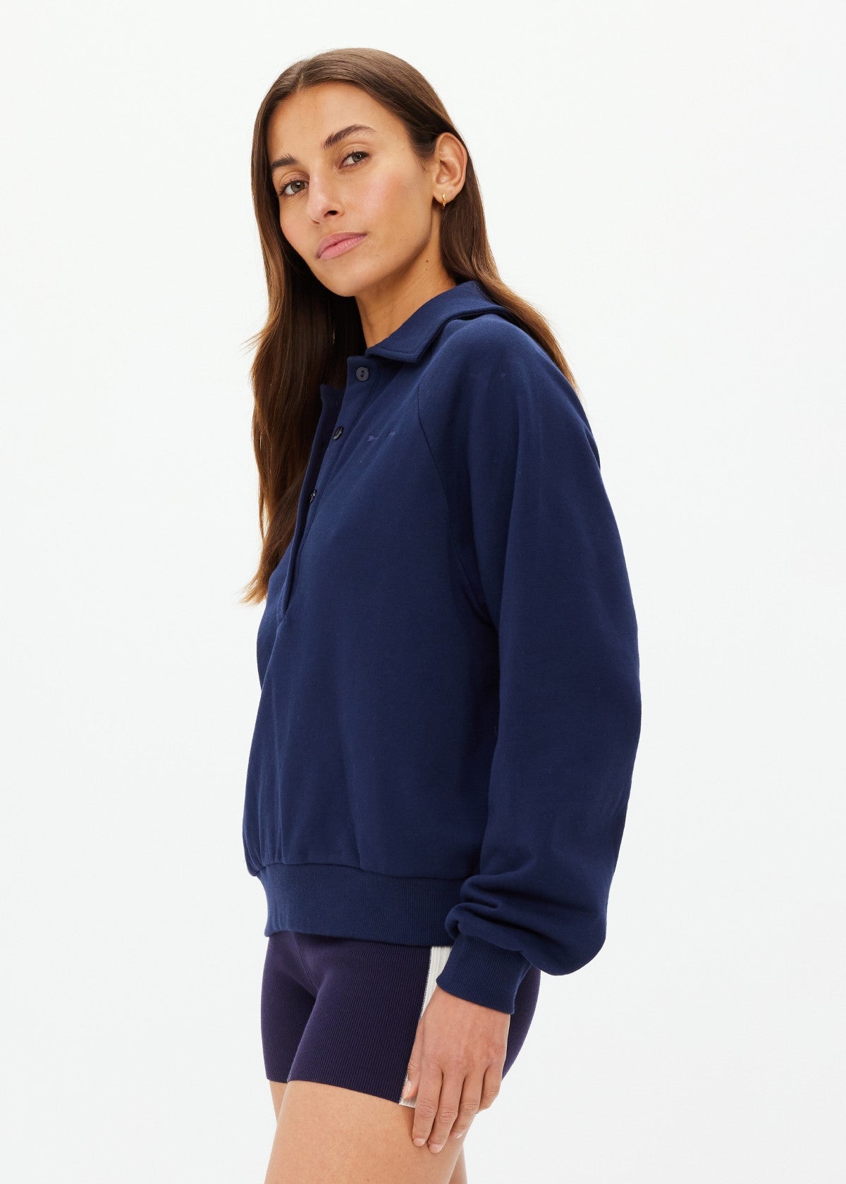 COLLARED ELLE POLO navy